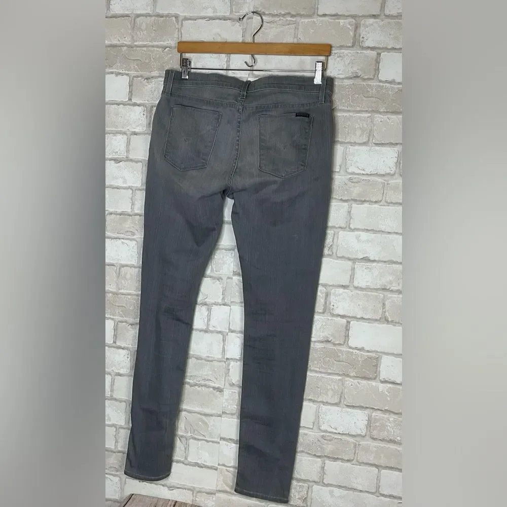 Hudson Spark Super Skinny Gray Jeans Size 30
